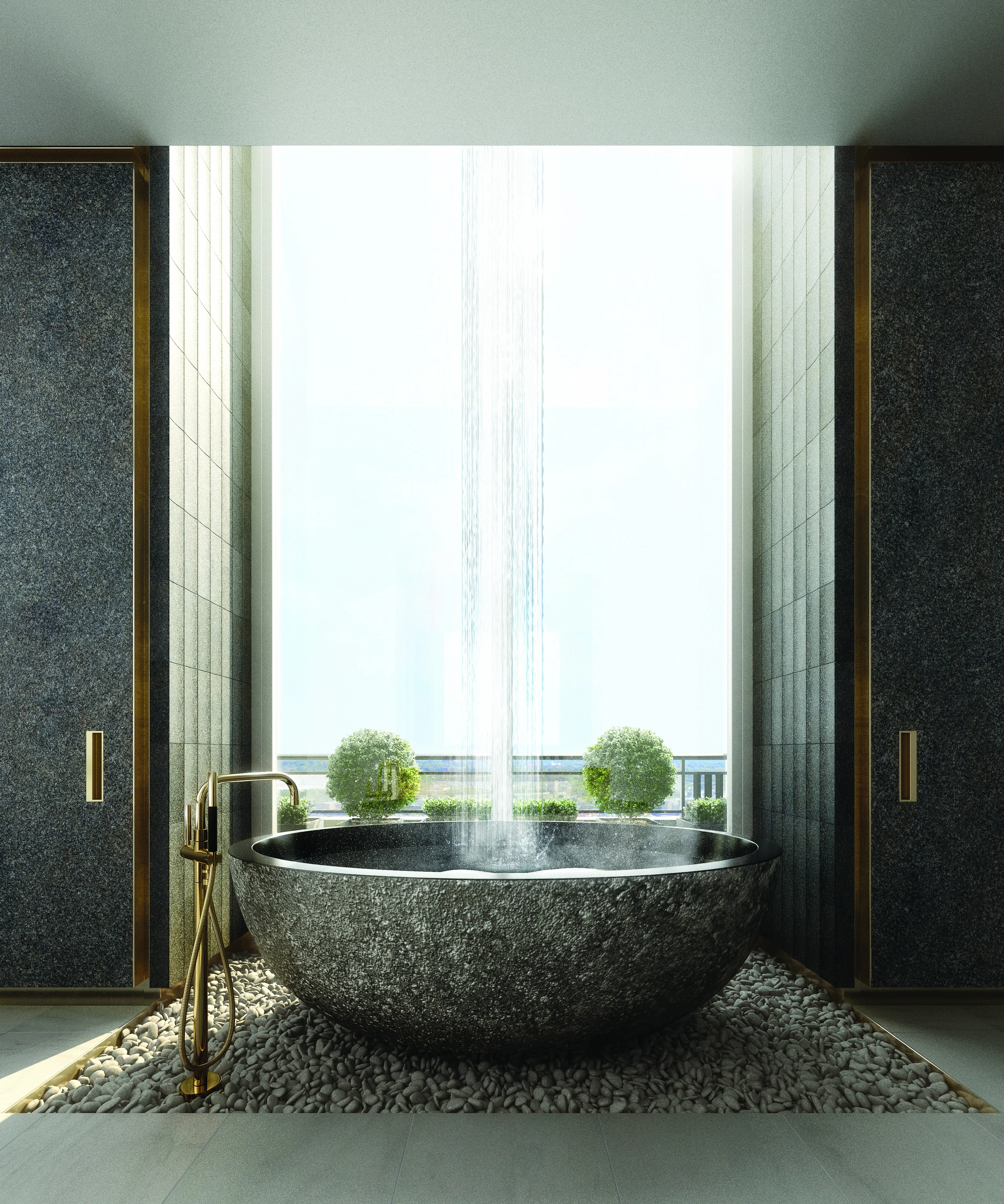 Luxury residential bathroom visualization