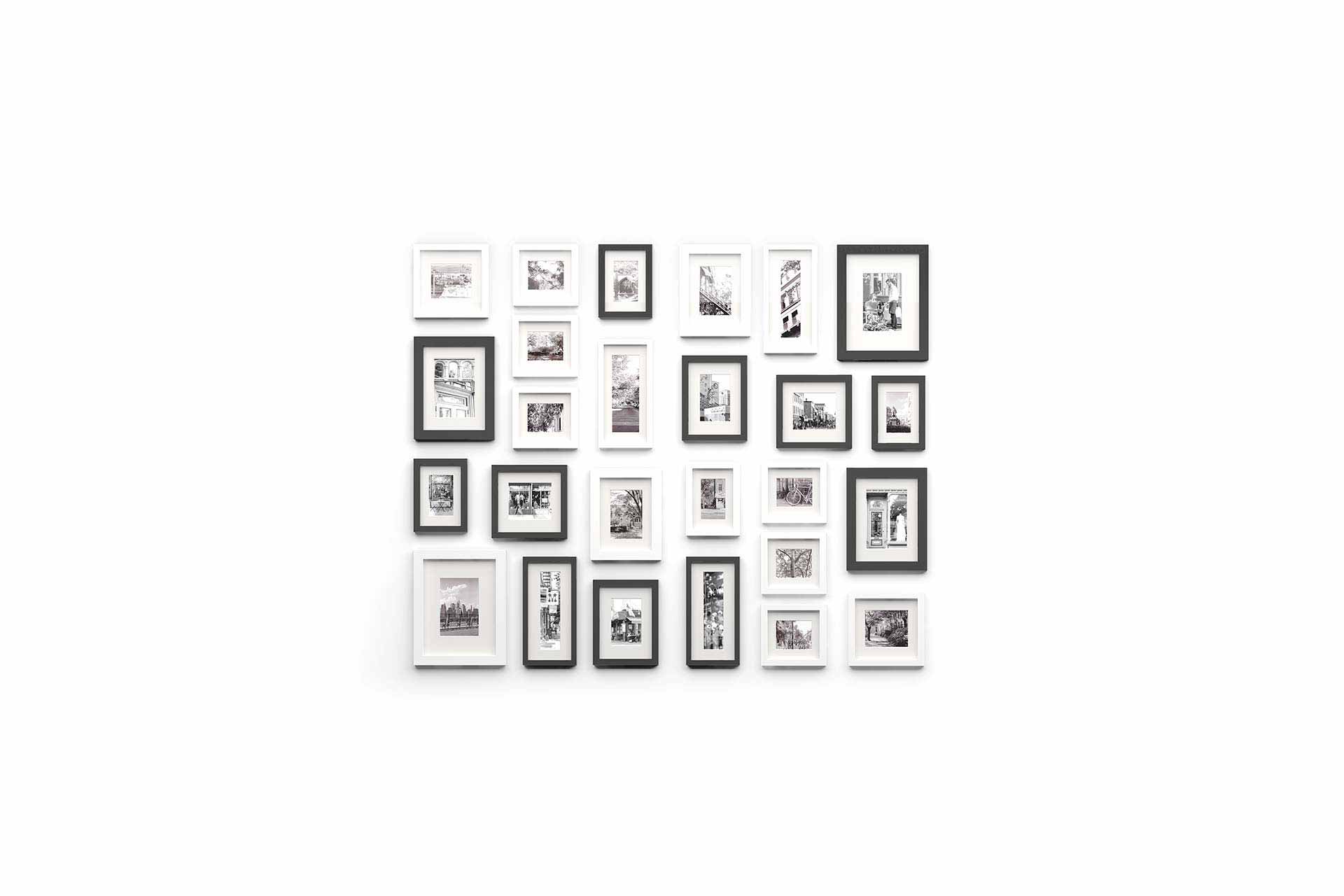 picture frames on wall